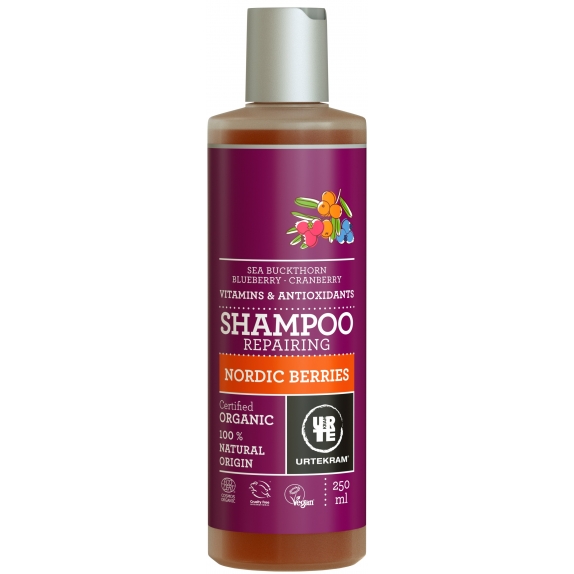 Urtekram szampon nordyckie jagody do włosów regenerujący 250 ml ECO cena €7,68