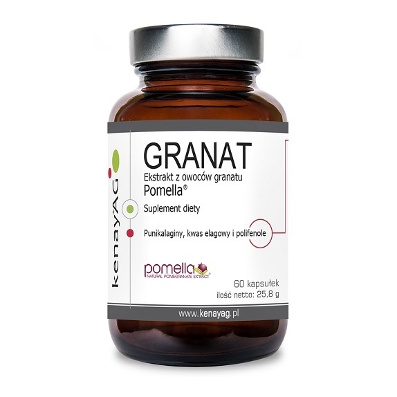 Kenay Granat ekstrakty z całych owoców granatu Pomella ® 60 kapsułek cena 16,98$