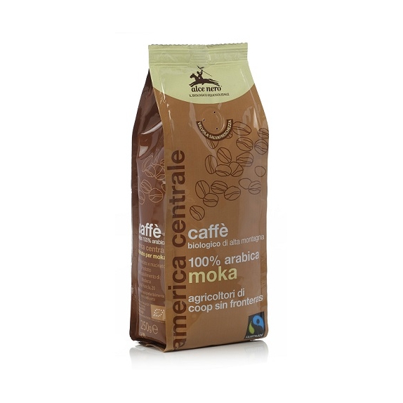 Kawa mielona 100% arabica moka 250 g BIO Alce Nero  cena 8,10$