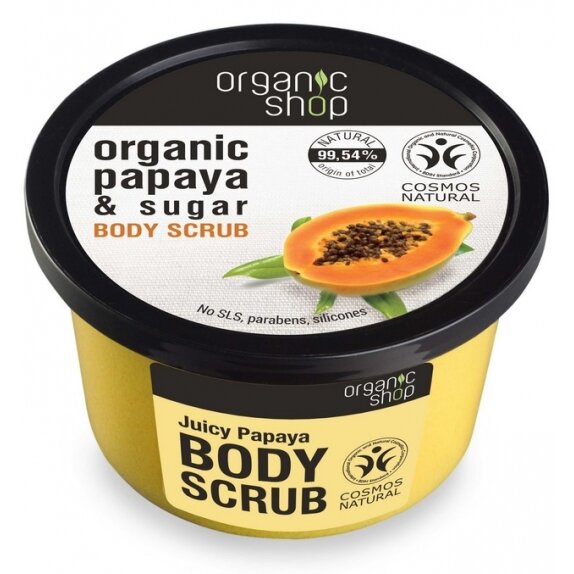 Organic Shop peeling do ciała soczysta papaja 250 ml cena 20,59zł
