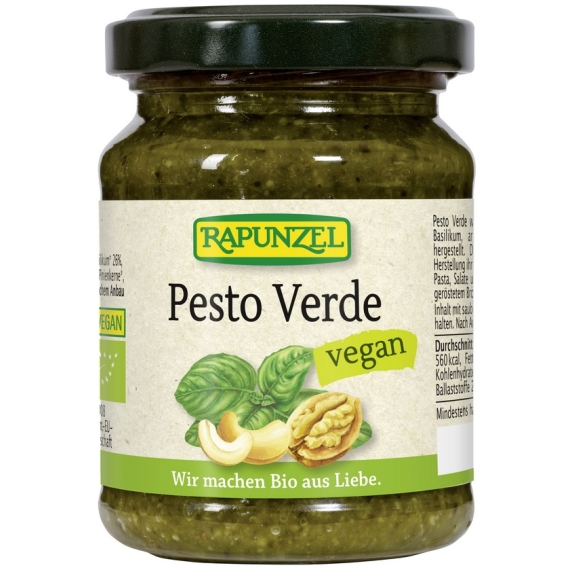 Pesto verde (z bazylią, orzechami włoskimi i nerkowca) 120 g BIO Rapunzel cena 17,69zł