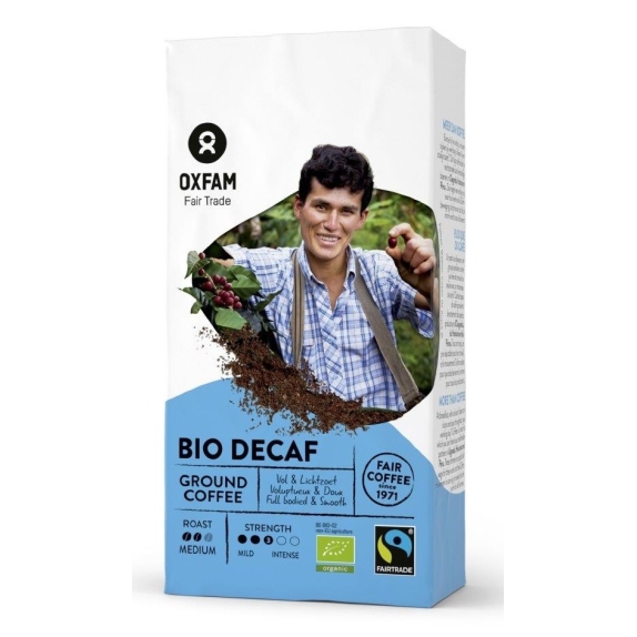 Kawa mielona bezkofeinowa Arabica/Robusta 250 g BIO Oxfam ft  cena 9,04$