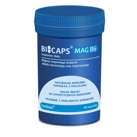 Bicaps Mag B6 60 kapsułek Formeds cena 31,99zł