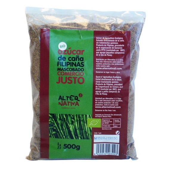 Cukier trzcinowy mascobado fair trade 500g BIO Alternativa  cena 17,95zł