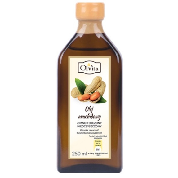 Olej arachidowy zimnotłoczony 250 ml Olvita cena 6,38$