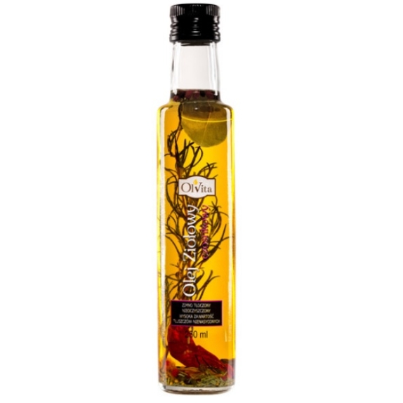 Olej ziołowy sałatkowy czosnkowy 250 ml Olvita cena 20,48zł