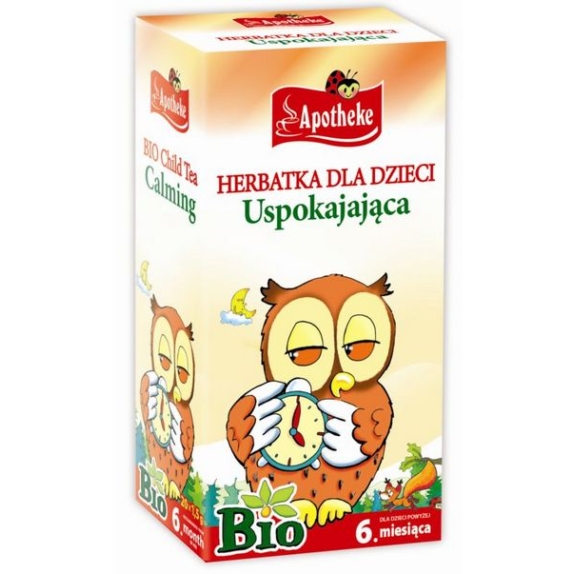 Apotheke Herbatka dla dzieci uspokajająca BIO 20saszetek cena €1,38