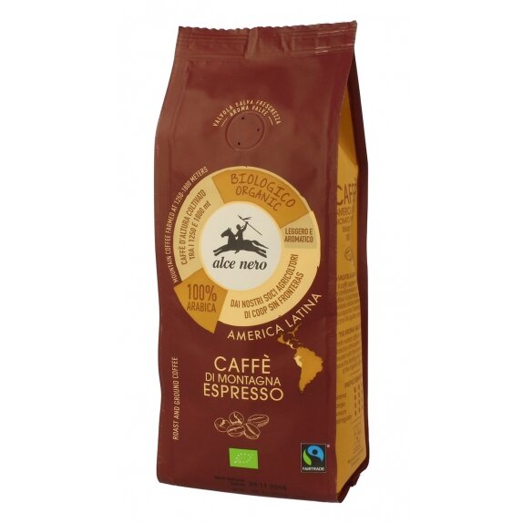 Kawa 100% arabica espresso 250 g BIO Alce Nero  cena 8,45$