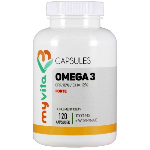 MyVita Omega-3 Forte 1000 mg 120 kapsułek cena 39,99zł