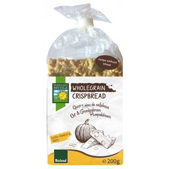 Pieczywo chrupkie z serem i nasionami dyni Bio 200 g Bohlsener Muehle cena 11,85zł