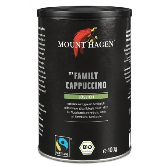 Kawa cappuccino family fair trade 400 g BIO Mount Hagen cena 8,29$