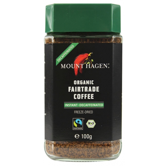 Kawa rozpuszczalna bezkofeinowa fair trade 100 g BIO Mount Hagen cena 33,79zł