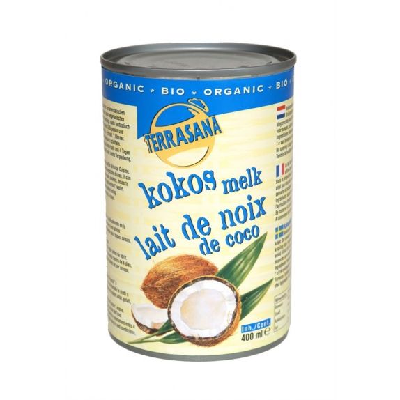 Napój kokosowy 22% tłuszczu 400 ml BIO Terrasana cena 12,19zł