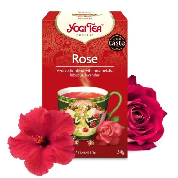 Herbata róża 17 saszetek BIO Yogi Tea  cena €2,83