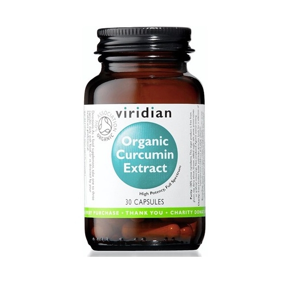 Viridian Organic Curcumin Extract 30 kapsułek cena €23,90