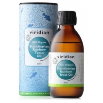 Viridian Ekologiczny Olej ze Skandynawskiego Pstrąga Tęczowego w płynie 200 ml