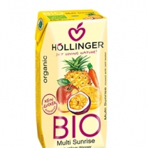 Napój wieloowocowy z sokiem z marchwi Sunrise 200 ml BIO Hollinger