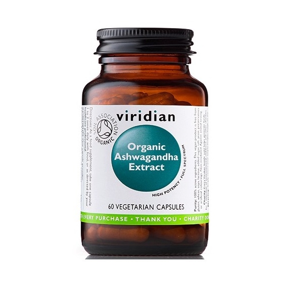 Viridian Organic Ashwagandha 60 kapsułek cena 31,02$