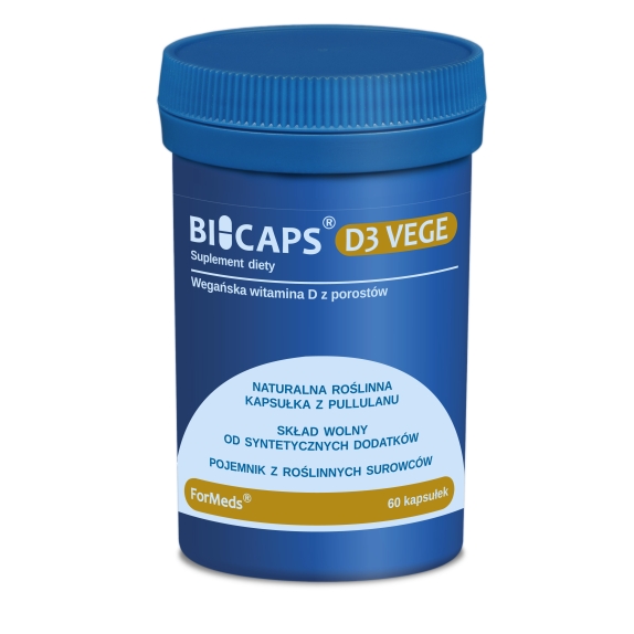 Bicaps D3 Vege 60 kapsułek Formeds cena 9,99$