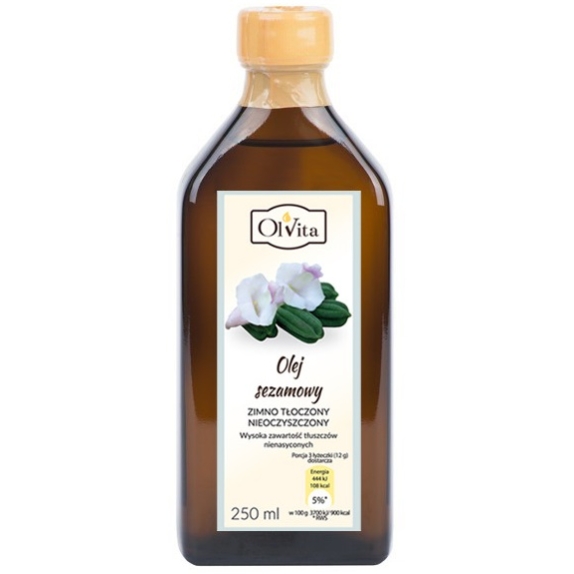 Olej sezamowy 250 ml Olvita cena 34,13zł
