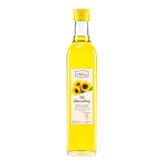 Olej słonecznikowy 500 ml Olvita cena 17,12zł