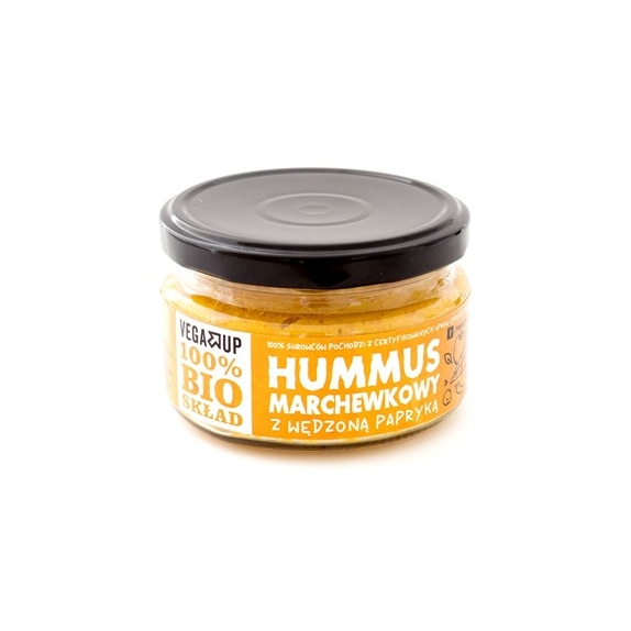 Hummus marchewkowy z wędzona papryką BIO 190 g Vega Up cena 7,20zł
