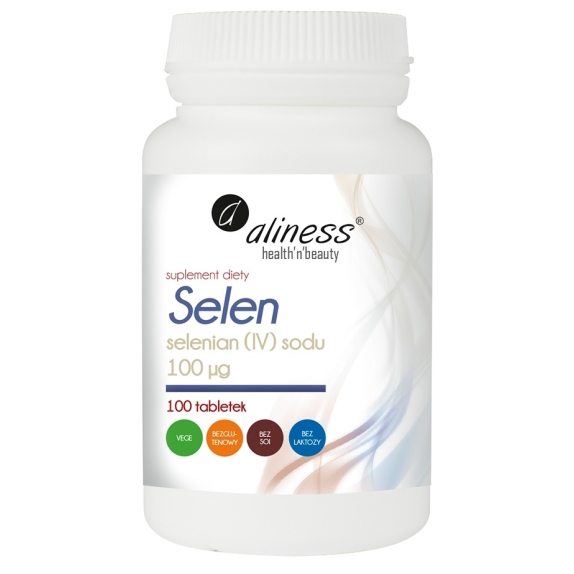 Aliness selen selenian (IV) sodu 100µg VEGE 100 tabletek cena 24,90zł