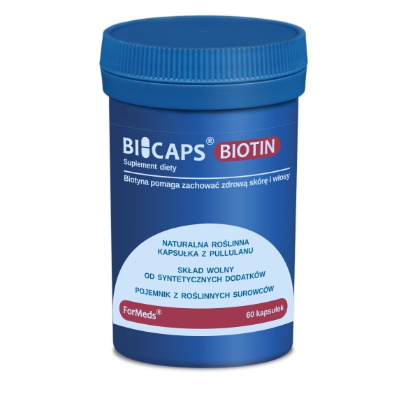 Bicaps Biotin 60 kapsułek Formeds cena 31,99zł