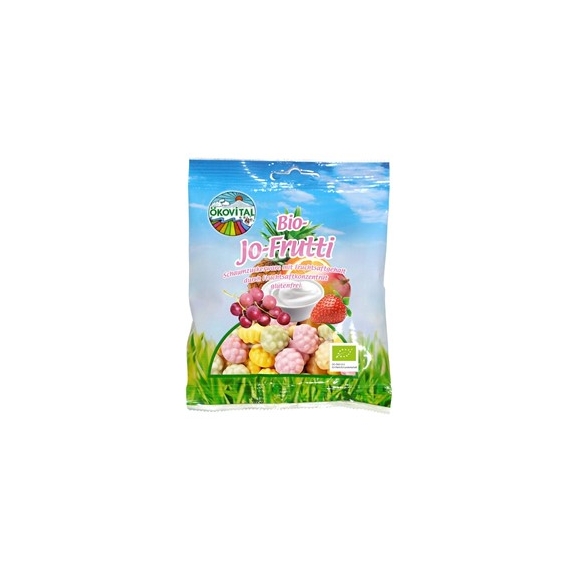 Żelki owocowe jogurtowe 80 g BIO Oekovital cena 9,69zł