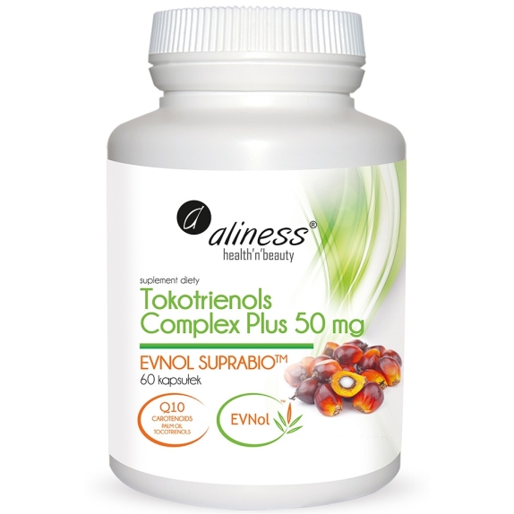 Aliness tokotrienols complex PLUS 50 mg 60 kapsułek cena 17,52$