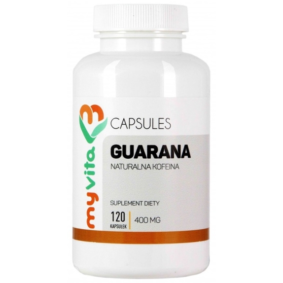 MyVita Guarana 400 mg 120 kapsułek cena 8,48$