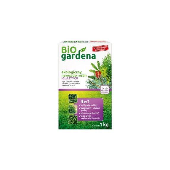 Nawóz do roślin iglastych 1 kg Bio Gardena cena 22,95zł