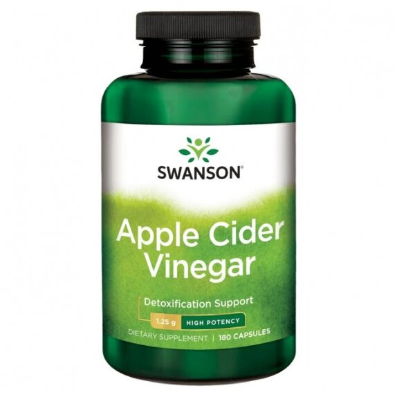 Swanson apple cider vinegar 625 mg 180 kapsułek cena 49,59zł