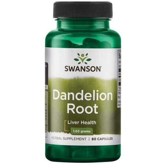 Swanson dandelion mniszek lekarski 515 mg 60 kapsułek cena 24,99zł