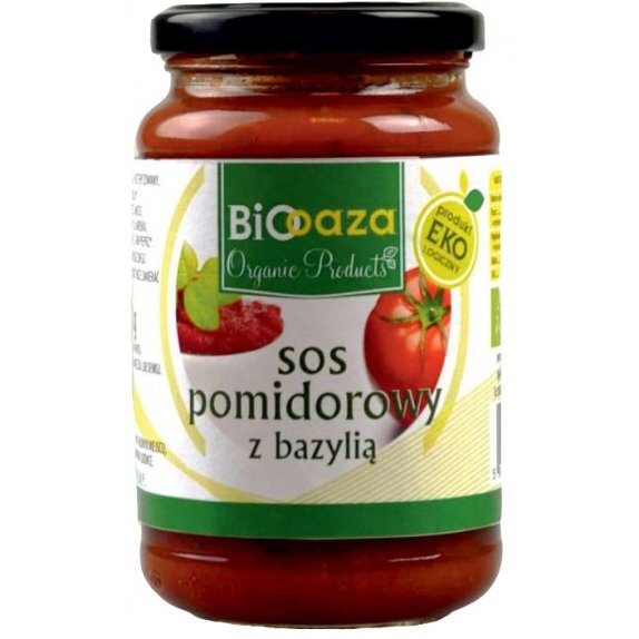 Sos pomidorowy z bazylią 330 g BIO BioOaza cena 10,99zł