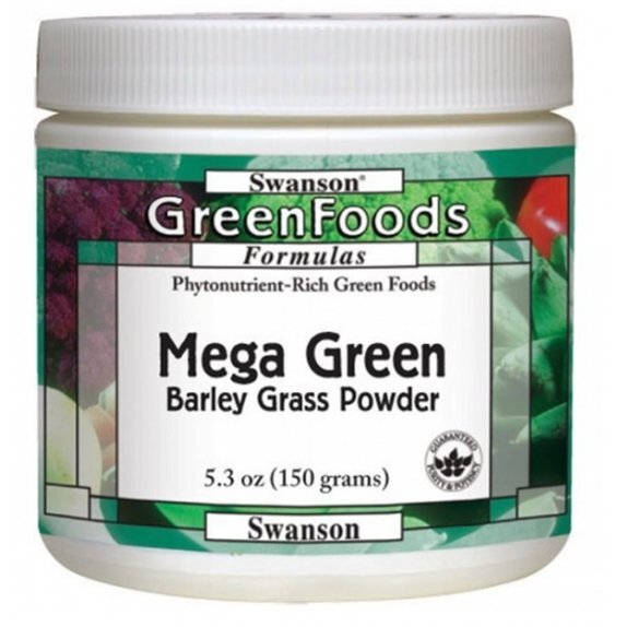 Swanson megagreen barley grass powder (sproszkowany sok z młodej trawy jęczmienia) 150g cena 50,49zł