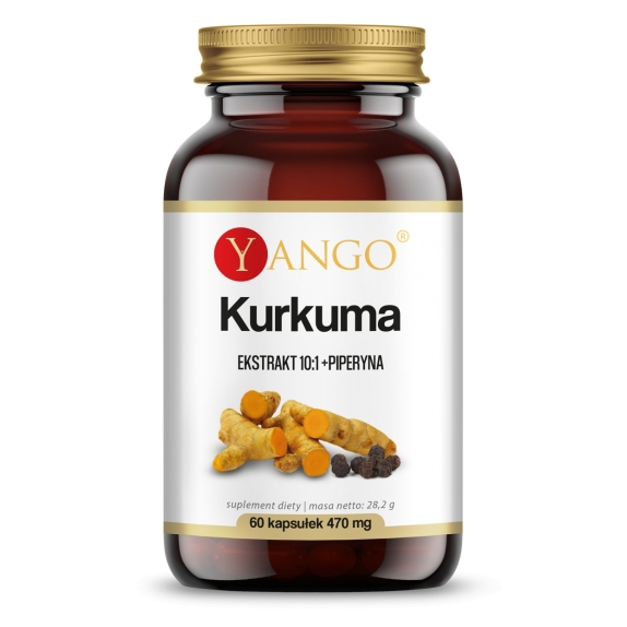 Yango Kurkuma ekstrakt + piperyna 60 kapsułek cena 10,23$