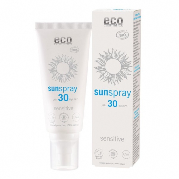 Eco cosmetics spray na słońce SPF 30 Sensitive 100 ml ECO cena €22,42