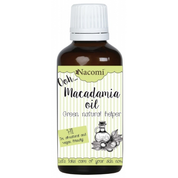 Nacomi olej macadamia 30 ml ECO PROMOCJA! + próbka w kształcie serca GRATIS cena 7,40zł