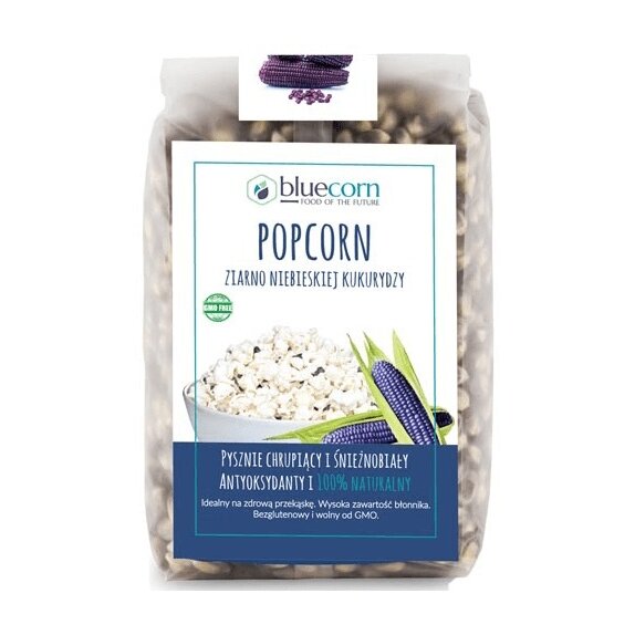 Ziarno popcornu z niebieskiej kukurydzy 350 g Bluecorn cena 9,99zł