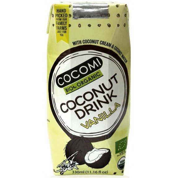 Napój kokosowy o smaku waniliowym BIO 330 ml Cocomi cena 3,03zł