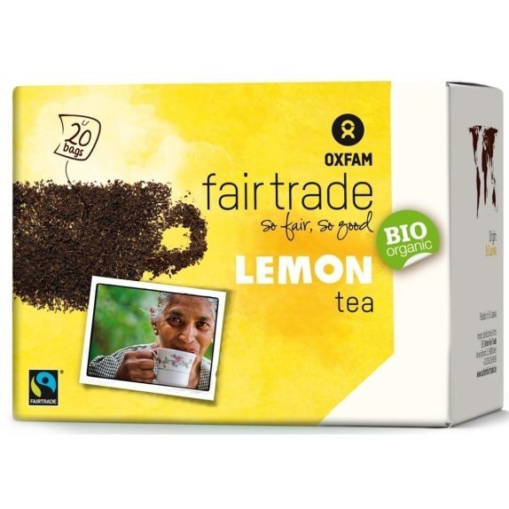 Herbata czarna cytrynowa ekspresowa Fair Trade (20x1,8g) Oxfam ft cena 11,19zł
