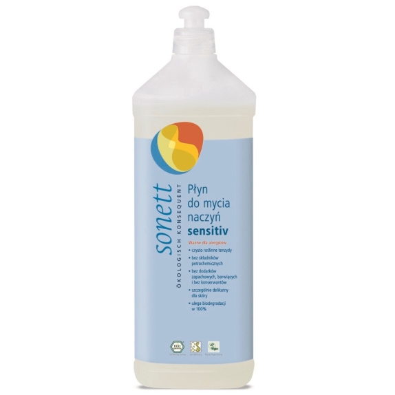 Sonett płyn do mycia naczyń sensitiv 1 litr  cena €5,34