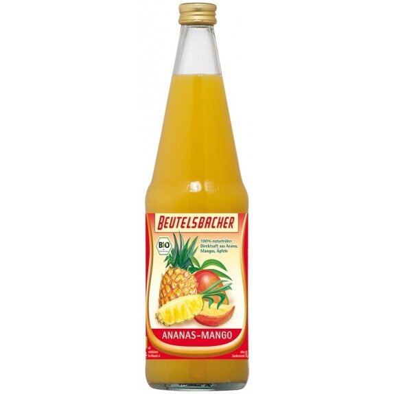 Sok ananas-mango 700 ml BIO Beutelsbacher cena €3,67