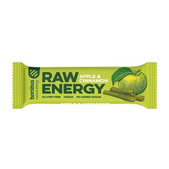 Baton Raw Energy apple cinnamon 50 g cena 4,20zł
