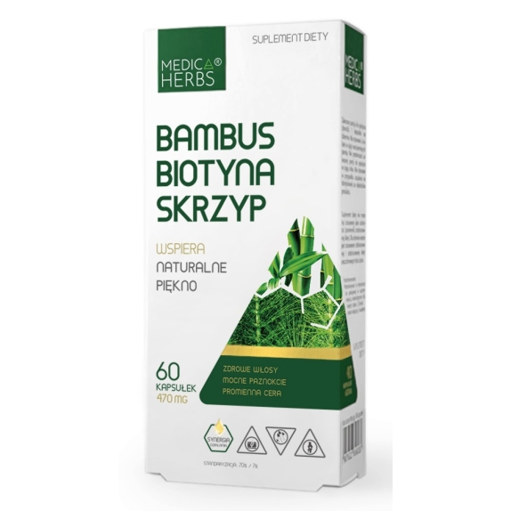 Medica Herbs bambus biotyna skrzyp 60 kapsułek cena 5,13$