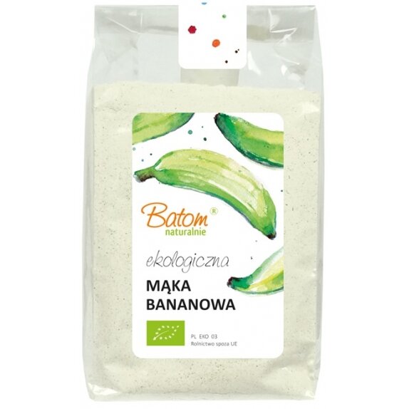 Mąka bananowa 250 g BIO Batom cena €3,20