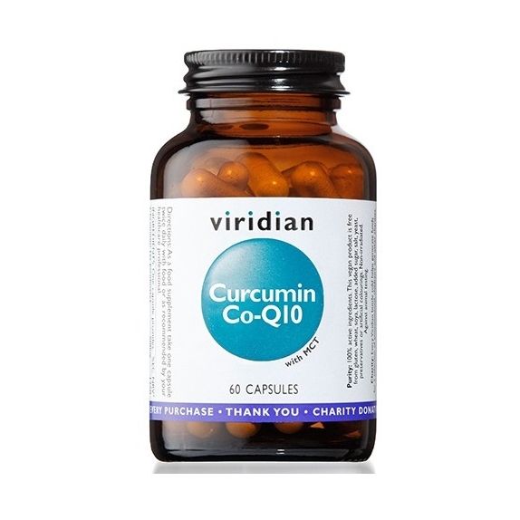 Viridian Kurkumin + Koenzym Q10 100 mg z MCT 60 kapsułek cena €34,31
