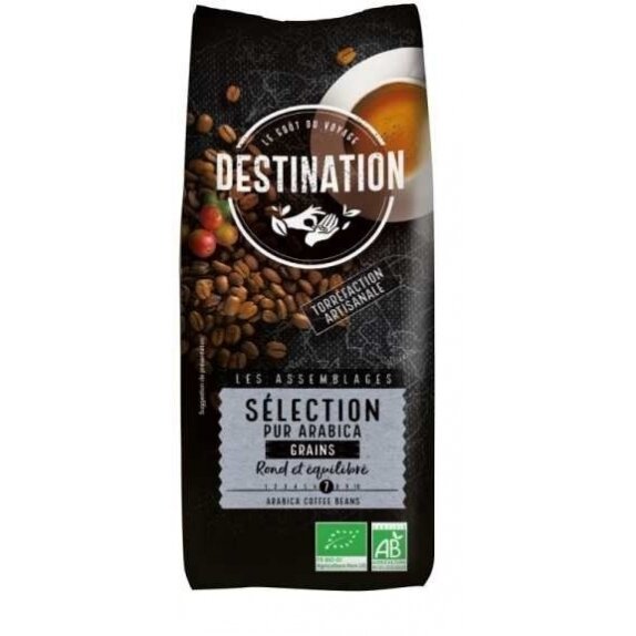 Kawa ziarnista 100% arabica selection 1 kg BIO Destination  cena 79,09zł