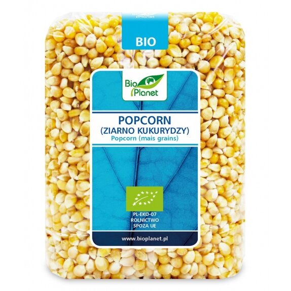 Popcorn (ziarno kukurydzy) 1 kg BIO Bio Planet cena 4,02$